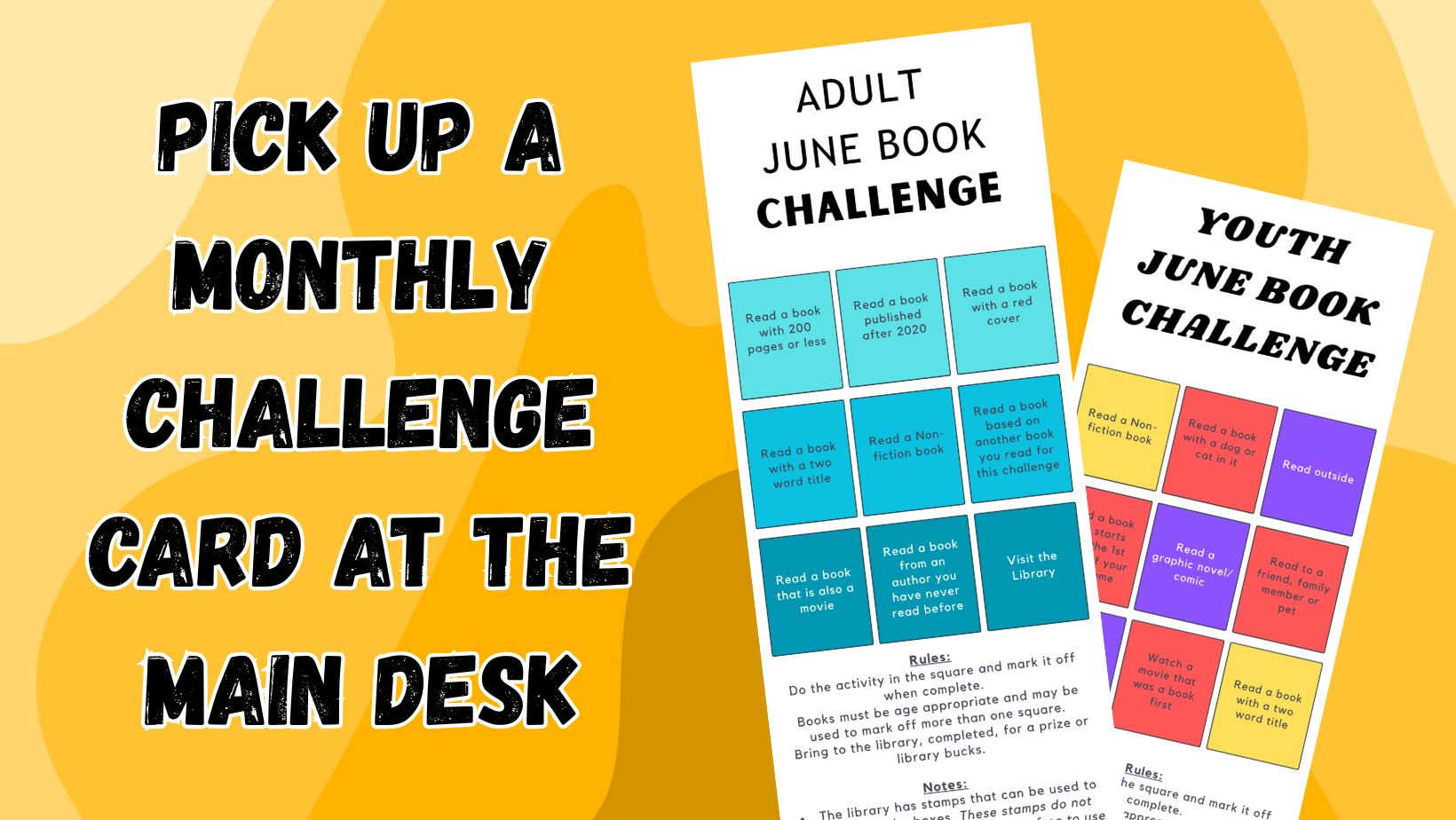 June challenge card ad